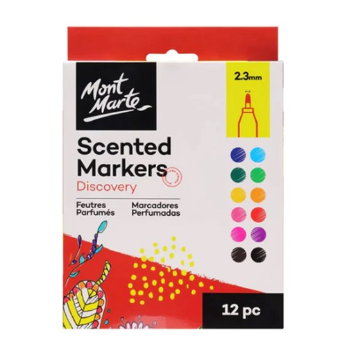 MONT MARTE SCENTED MARKERS 12 Piece